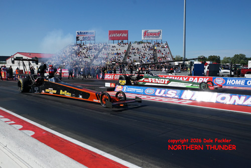 John Ausherman (near lane) vs Anthony Troyer (far lane)